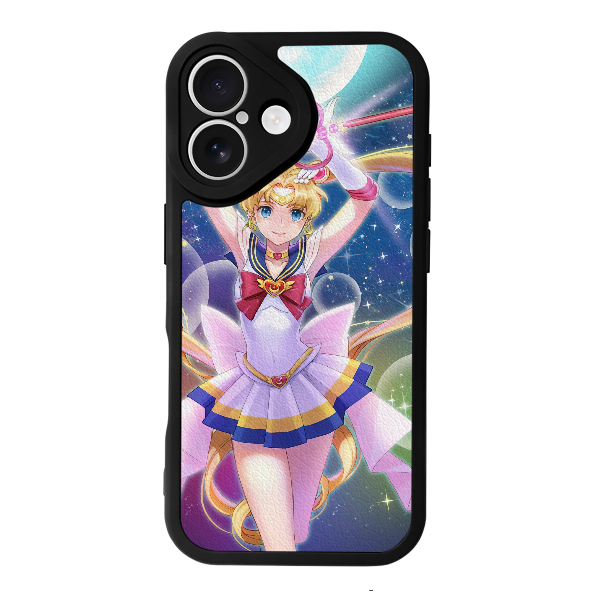 （画像用） 美少女戦士セーラームーン Sailor Moon 【iPhone 16シリーズ対応】シリコンスマホケース（レザー調） 材質：シリコン